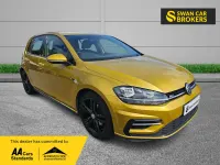 Used VW Golf VII R-line 150 HP (110 kW) 2018 Yellow Hatchback
