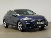 Used Audi A3 S-Line 110 HP (80 kW) 2023 Blue Sedan