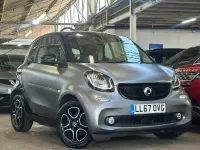 Used Smart ForTwo Coupé Prime 60 kW (82 HP) 2017 Black Coupe