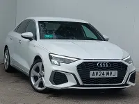 Used Audi A3 S-Line 150 HP (110 kW) 2024 White Sedan