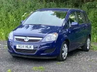 Used Vauxhall Zafira 120 HP (88 kW) 2014 Blue MPV