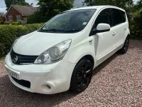 Used Nissan Note N-TEC 90 HP (66 kW) 2013 White Hatchback