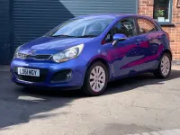 Used Kia Rio 85 HP (62 kW) 2011 Blue Hatchback