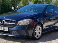 Used Mercedes A180 122 HP (89 kW) 2017 Blue Hatchback