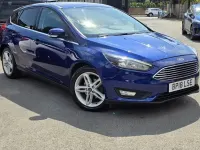 Used Ford Focus Zetec 125 HP (91 kW) 2018 Blue Hatchback