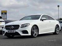 Used Mercedes E220 AMG line 2018 White Coupe