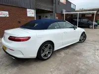 Used Mercedes E220 AMG line 194 HP (142 kW) 2018 White Cabriolet