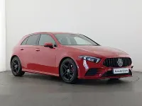 Used Mercedes A180 AMG Line Premium 136 HP (100 kW) 2019 Red Hatchback