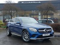 Used Mercedes GLC220 AMG line 170 HP (125 kW) 2018 Blue Coupe