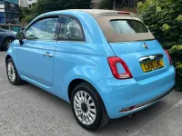 Used Fiat 500C Lounge 69 HP (50 kW) 2015 Blue Cabriolet