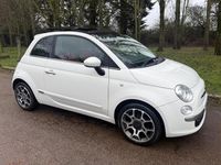 Used Fiat 500 Sport 69 HP (50 kW) 2009 White Cabriolet