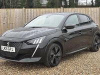 Used Peugeot e-208 Premium 100 kW (136 HP) 2021 Black Hatchback