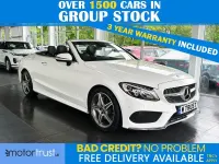 Used Mercedes C200 AMG line 184 HP (135 kW) 2017 White Cabriolet