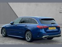 Used Mercedes C220 AMG line 196 HP (144 kW) 2023 Blue Estate
