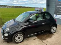 Used Fiat 500 Lounge 69 HP (50 kW) 2016 Black Hatchback
