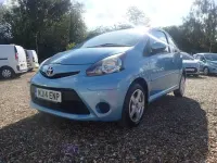 Begagnad Toyota Aygo 68 HK (50 kW) 2014 Blå Halvkombi