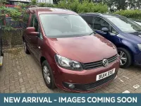 Used VW Caddy Life 102 HP (75 kW) 2014 Red MPV