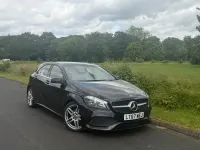 Used Mercedes A200 AMG line 2017 Black Hatchback