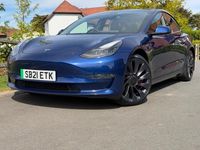 Usado Tesla Model 3 Performance 82 kW (112 CV) 2021 Azul Berlina