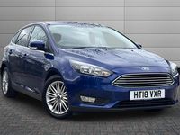 Used Ford Focus Zetec 125 HP (91 kW) 2018 Blue Hatchback