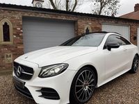 Used Mercedes E220 AMG line 194 HP (142 kW) 2018 White Coupe