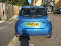 Used Renault Zoe Dynamique 80 kW (109 HP) 2018 Blue Hatchback