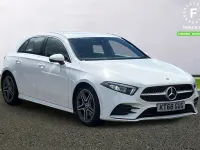 Begagnad Mercedes A250 AMG line 224 HK (164 kW) 2018 Vit Halvkombi