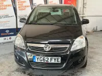 Used Vauxhall Zafira Design Edition 110 HP (80 kW) 2012 Black MPV