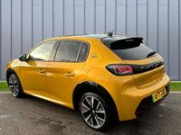 Used Peugeot e-208 GT 98 kW (134 HP) 2021 Yellow Hatchback