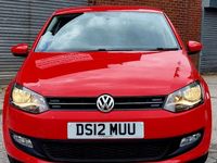 Begagnad VW Polo Match 70 HK (51 kW) 2012 Röd Halvkombi