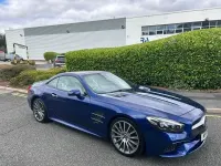 Used Mercedes SL400 AMG line 367 HP (269 kW) 2017 Blue Cabriolet