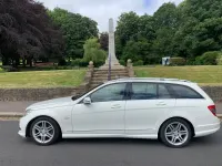 Used Mercedes C220 2011 White Estate
