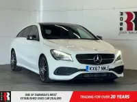 Used Mercedes CLA200 Shooting Brake AMG line 136 HP (100 kW) 2017 White Estate