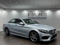 Used Mercedes C220 AMG line 170 HP (125 kW) 2017 Silver Sedan