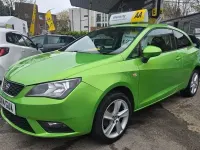Used Seat Ibiza Sport 85 HP (62 kW) 2014 Green Hatchback