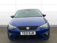 Used Seat Ibiza SE Technology 95 HP (69 kW) 2021 Blue Hatchback