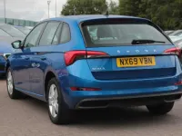 Used Skoda Scala SE 94 HP (69 kW) 2019 Blue Hatchback
