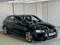 Used Audi A3 Sportback S-Line 190 HP (139 kW) 2017 Black Hatchback