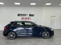 Used Audi A3 S-Line 150 HP (110 kW) 2017 Blue Hatchback