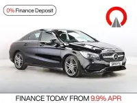 Used Mercedes CLA180 AMG line 122 HP (89 kW) 2019 Black Sedan
