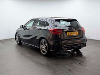 Used Mercedes A180 AMG Line Premium Plus 122 HP (89 kW) 2016 Black Hatchback