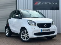 Begagnad Smart ForTwo Coupé Passion 71 HK (52 kW) 2018 Svart Sportkupé