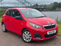 Used Peugeot 108 Active 68 HP (50 kW) 2016 Red Hatchback