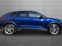 Used Audi Q3 Sportback Black Edition 242 HP (177 kW) 2022 Navarra blue SUV
