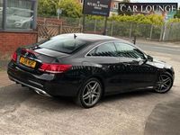 Begagnad Mercedes E220 AMG line 2016 Svart Sportkupé