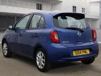 Begagnad Nissan Micra Acenta 2014 Blå Halvkombi