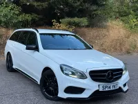 Used Mercedes E300 AMG 2014 White Estate
