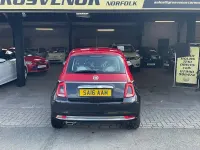 Used Fiat 500 Lounge 69 HP (50 kW) 2016 Black/red Hatchback