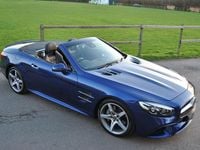 Used Mercedes SL400 AMG line 367 HP (269 kW) 2019 Brilliant blue Cabriolet