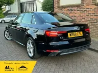 Used Audi A4 S-Line 150 HP (110 kW) 2018 Black Sedan